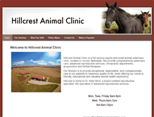 Tablet Screenshot of hillcrestanimalclinic.com